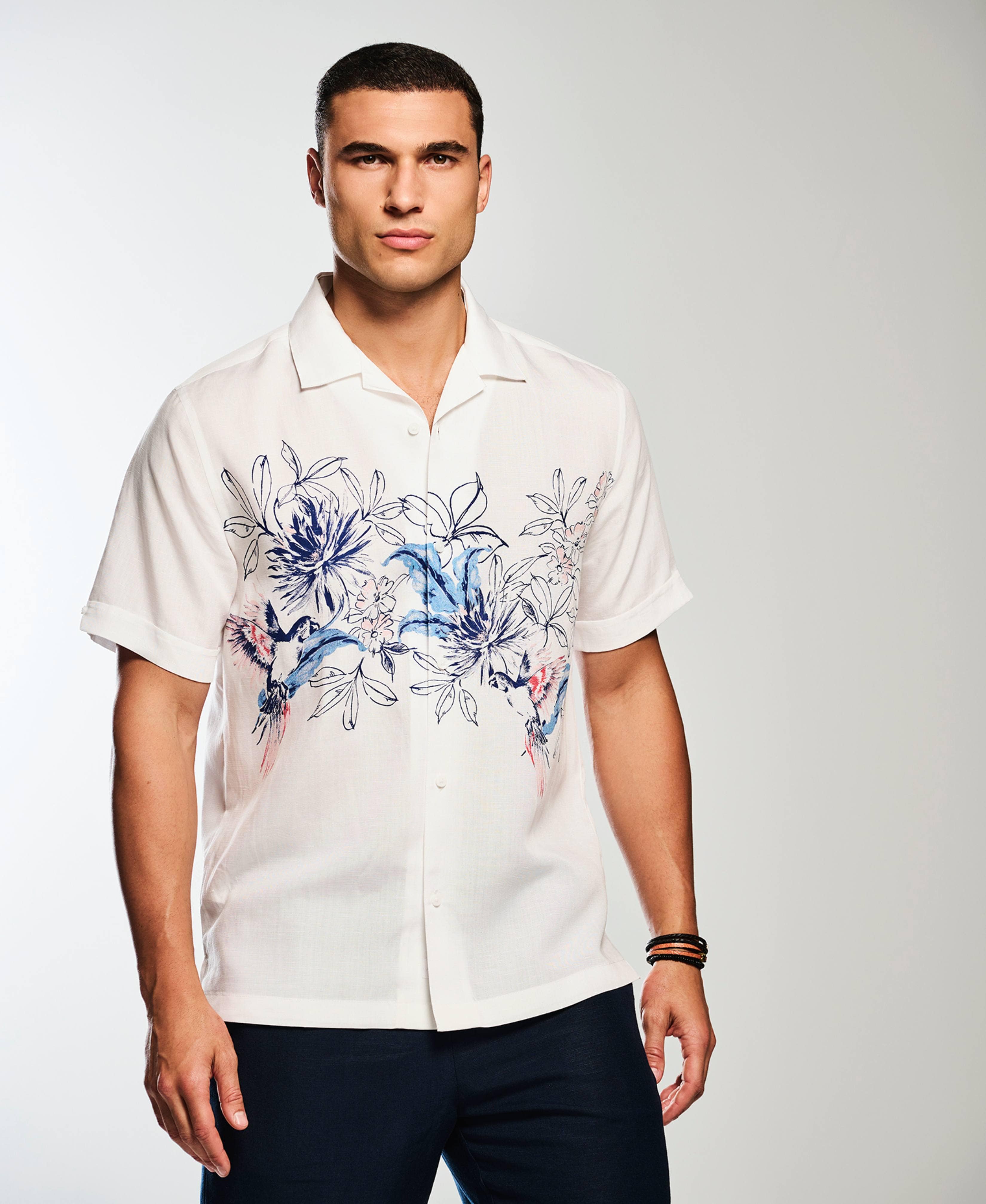 Parrot Chest Print Shirt - Image 2